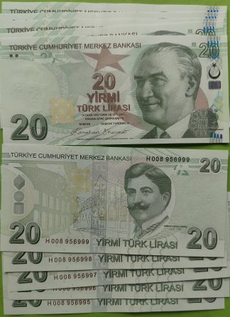 Turkish Lira 20 in Bangladesh