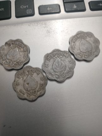 10 Poisha used 1974 Pan leaf