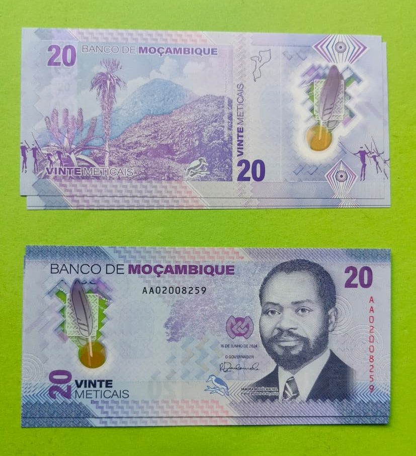 Mozambique 20 Meticais ( Paper note) 2024
