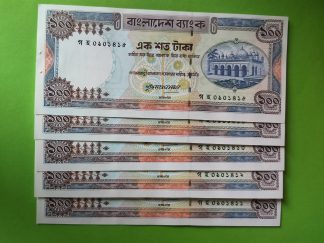 100 Taka Note UNC - Lutfur Rahman